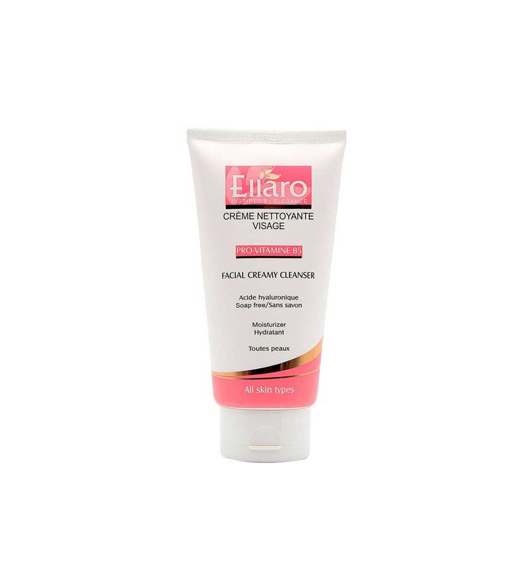 شوینده کرمی مناسب انواع پوست 20میل Ellaro Facial Creamy Cleanser For All Skin Types 20ml