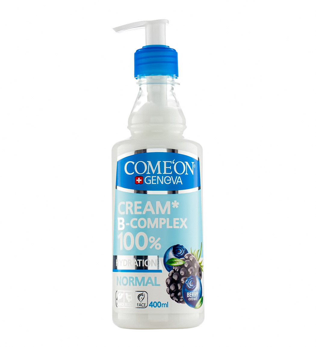 کرم مرطوب کننده بی کمپلکس نرمال حجم 400 میلی لیتر Comeon Moisturizing Normal B complex Cream