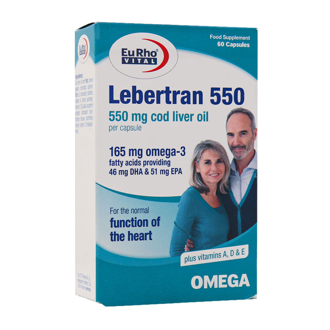 کپسول امگا 3 مدل لبرترن 550 بسته 60 عددی