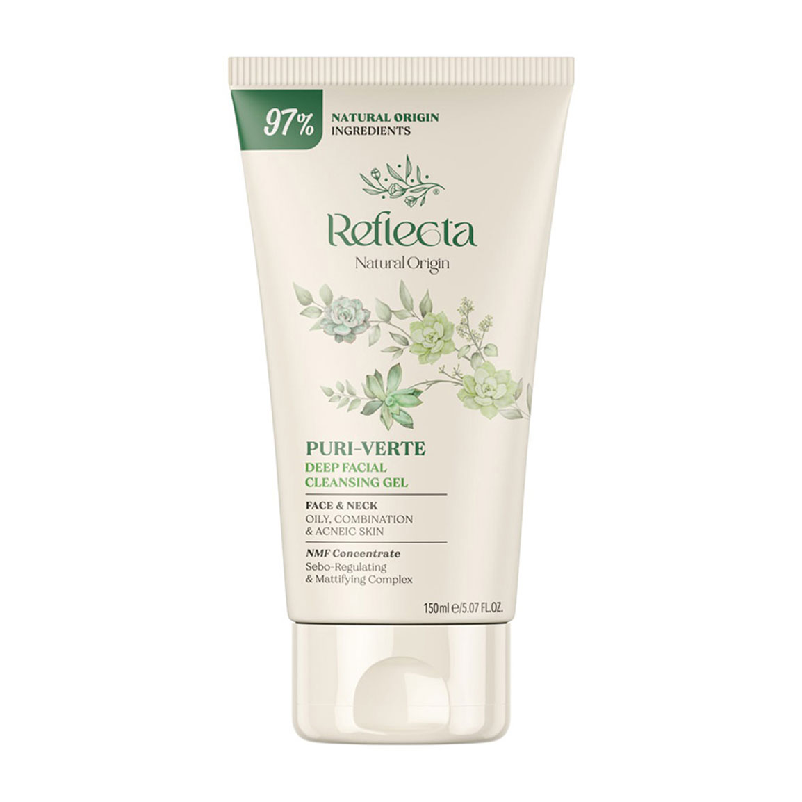 ژل شستشو صورت و گردن مناسب پوست چرب، مختلط و دارای آکنه حجم 150 میلی لیتر Reflecta Washing Gel For Oily And Acne Skin 150 ml