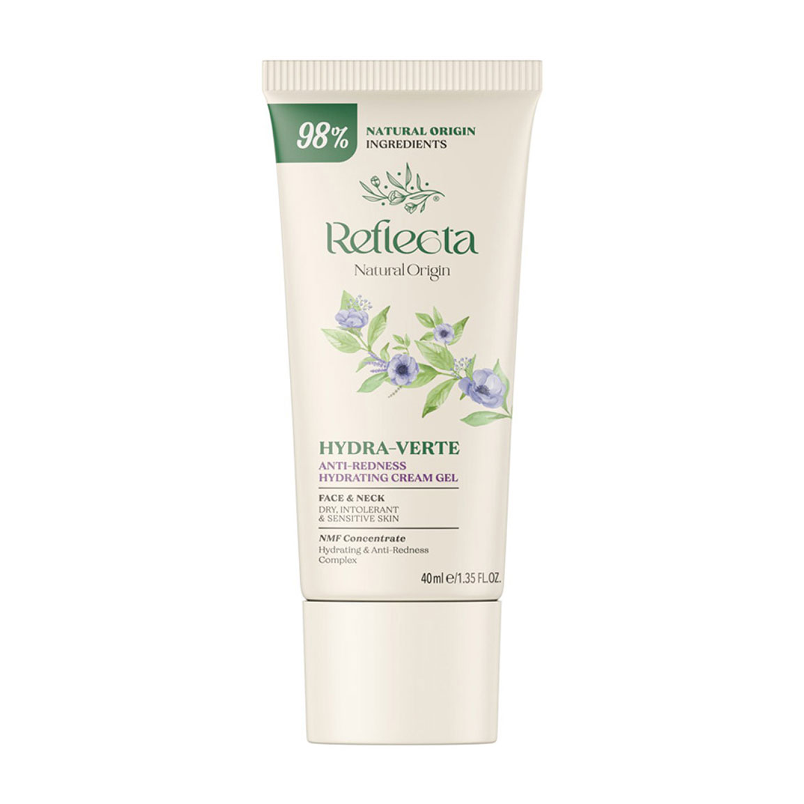کرم ژل مرطوب کننده صورت و گردن مناسب پوست خشک، حساس و مستعد به قرمزی حجم 40 میلی لیتر Reflecta Moisturizing Gel For Dry And Sensitive Skin 40 ml