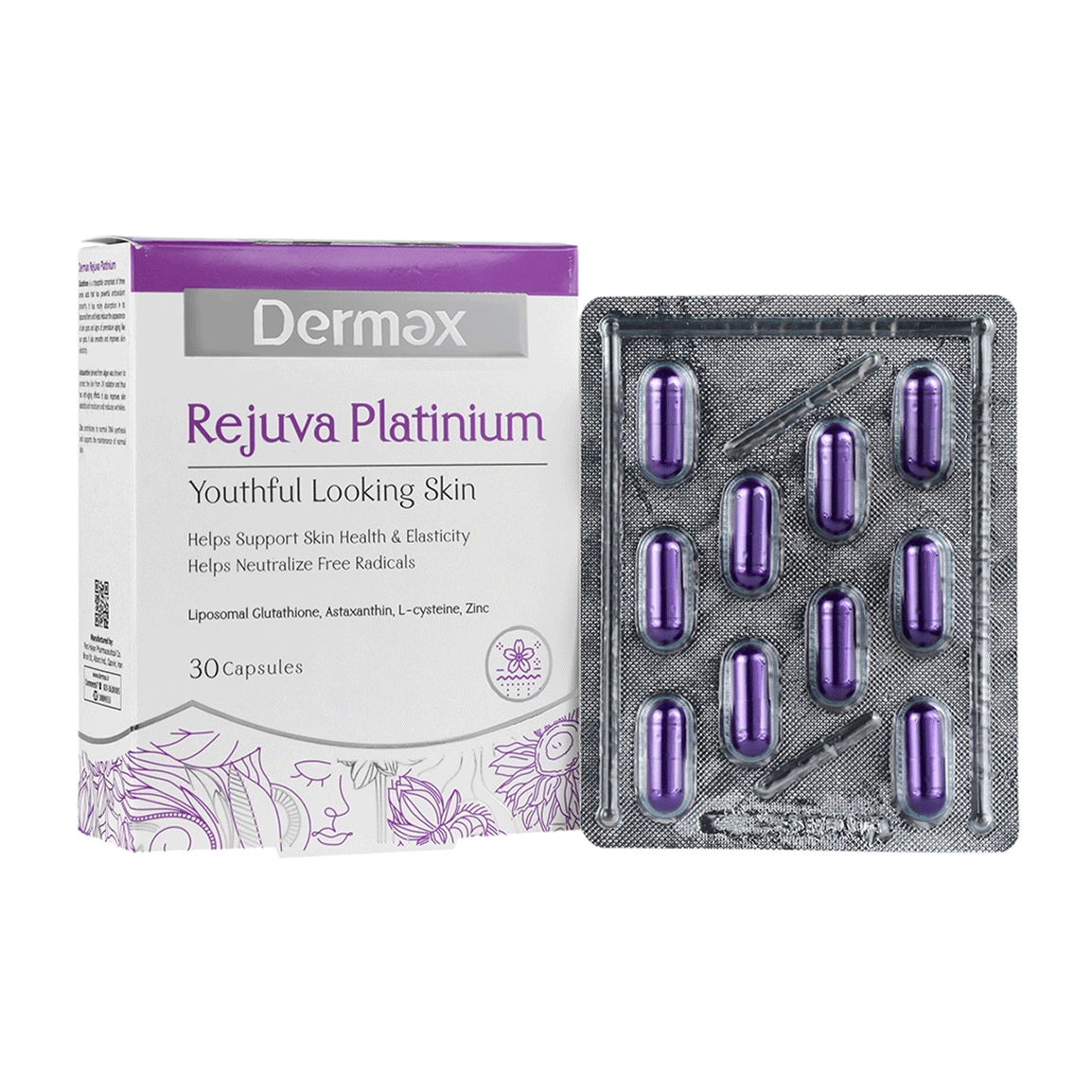 رجوا پلاتینیوم بسته 30 عددی Dermax Rejuva Platinium 30 Pcs