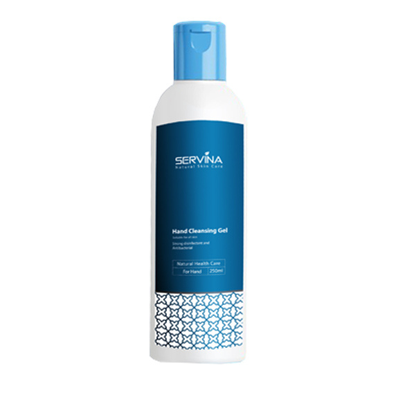 ژل پاک کننده و ضدعفونی کننده دست 250 میل Servina Hand Sanitizer Gel 250ml