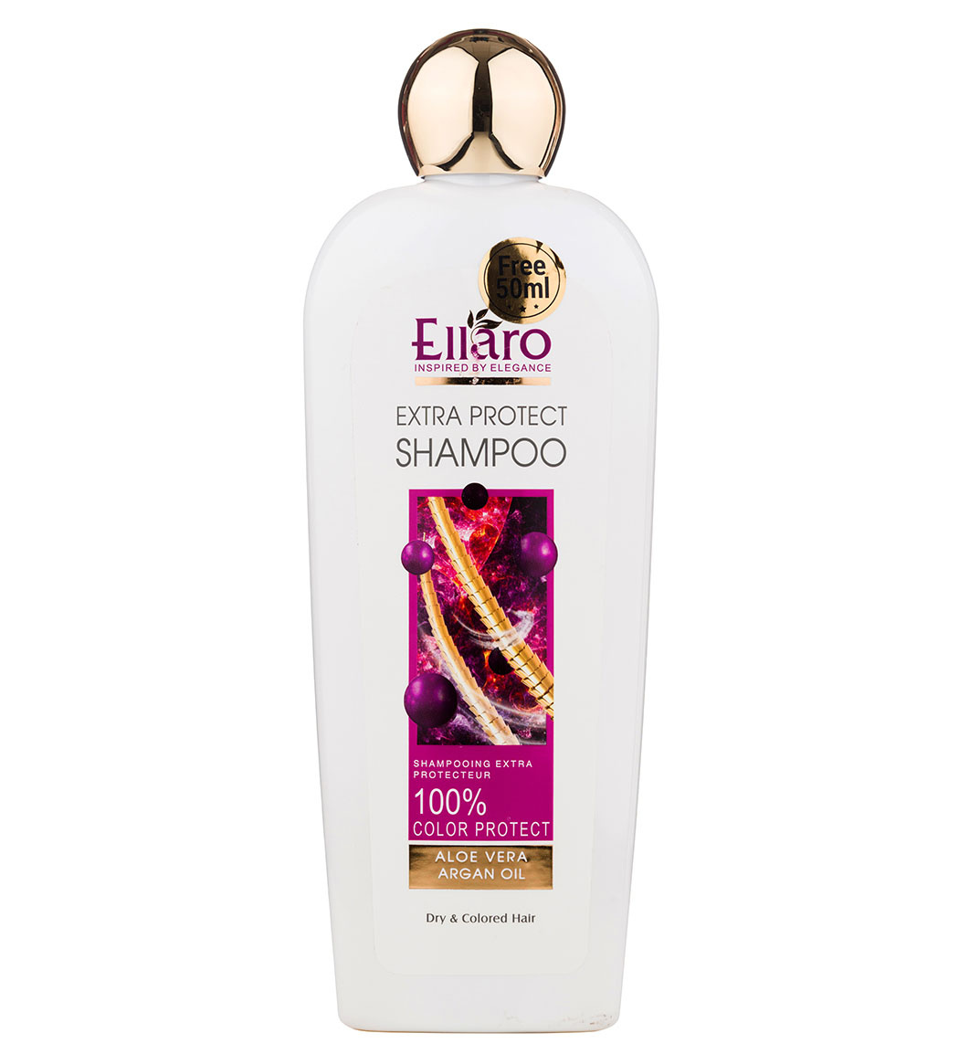 شامپو مناسب موهای خشک و رنگ شده 400میل Ellaro Shampoo For Dry And Colored Hair 400ml
