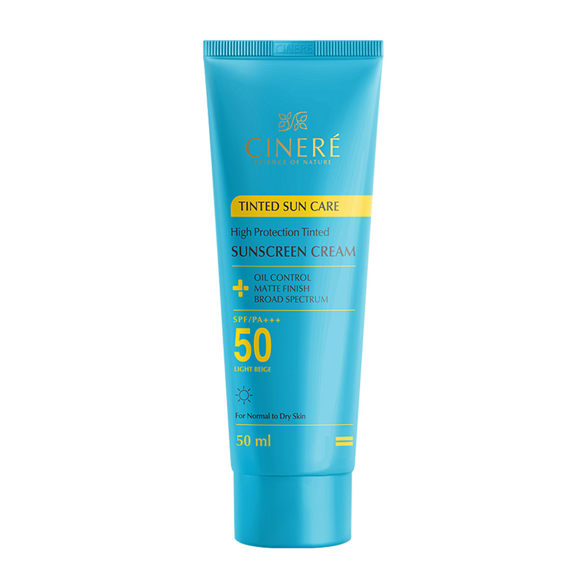 کرم ضد آفتاب رنگی +SPF50 فاقد چربی