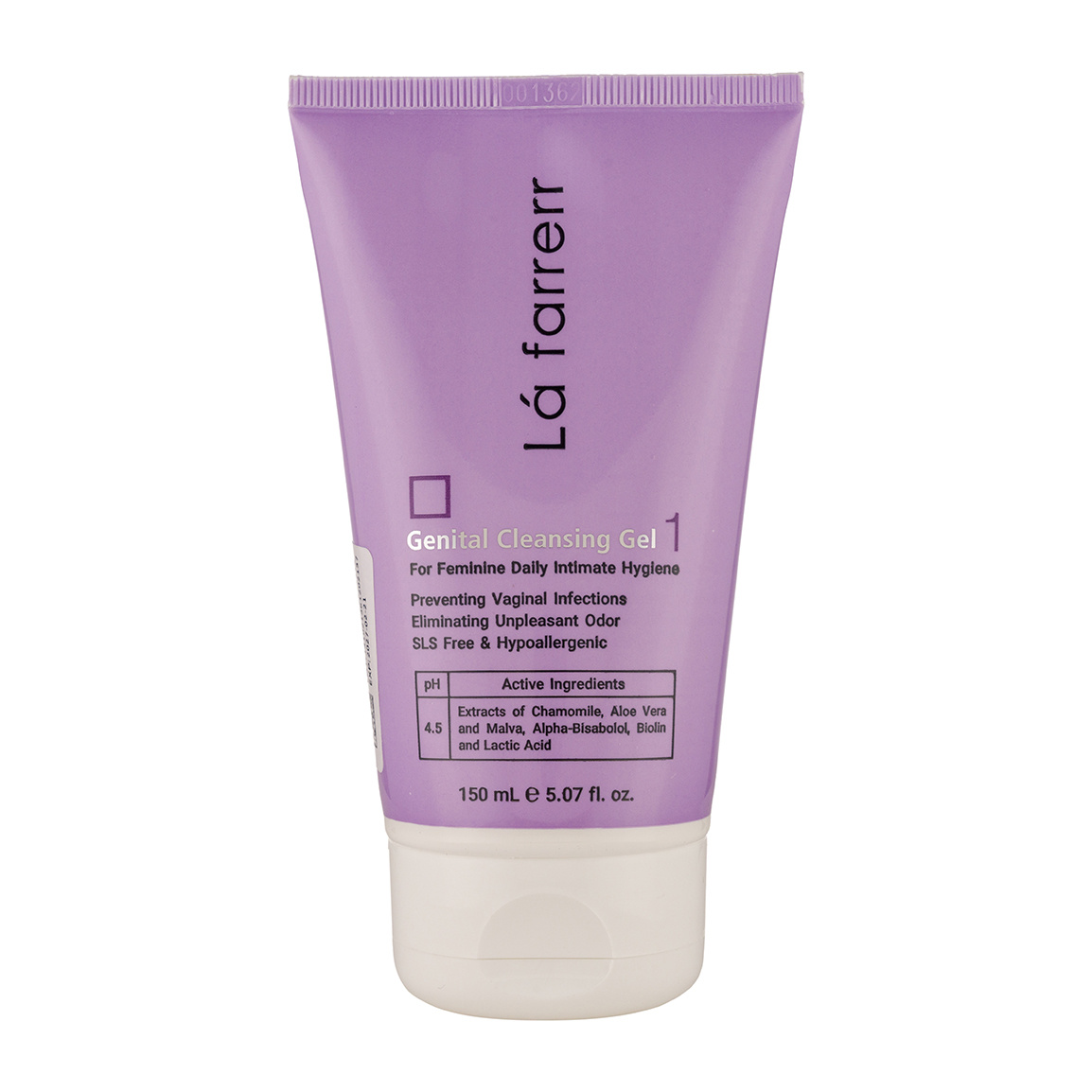 ژل بهداشتی بانوان مدل 01 حجم 150 میلی لیتر Lafarrerr Genital Cleansing Gel 150 ml