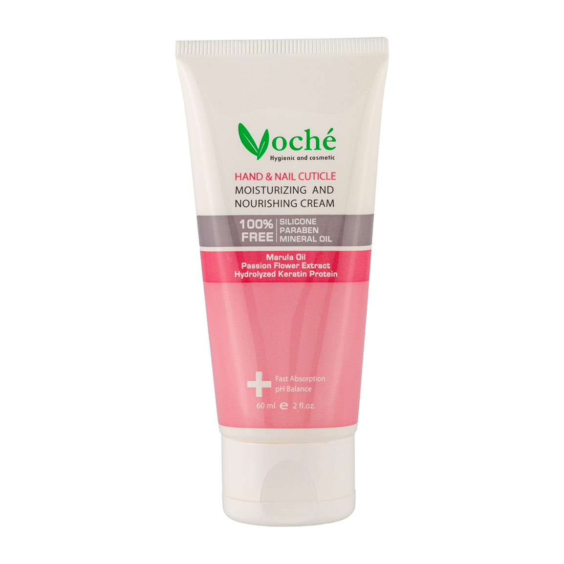 کرم مرطوب کننده و تغذیه کننده پوست و ناخن 60میل Voche Hand And Nail Cuticle Moisturizng And Nourishing Cream 60ml