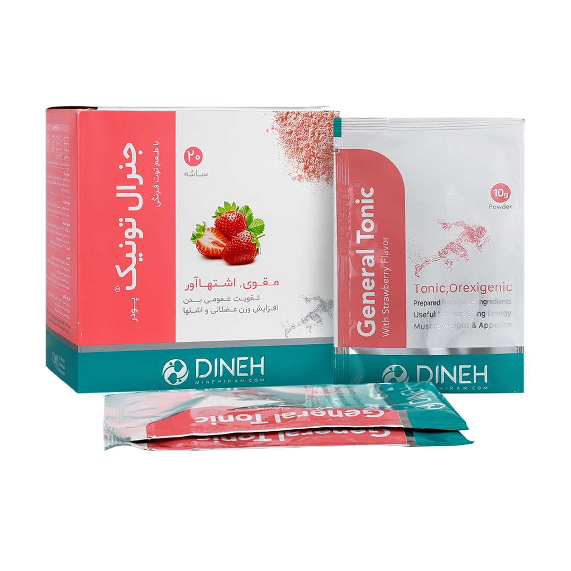 ساشه افزایش اشتها جنرال تونیک بسته 20 عددی Dineh General Tonic 20 Powder
