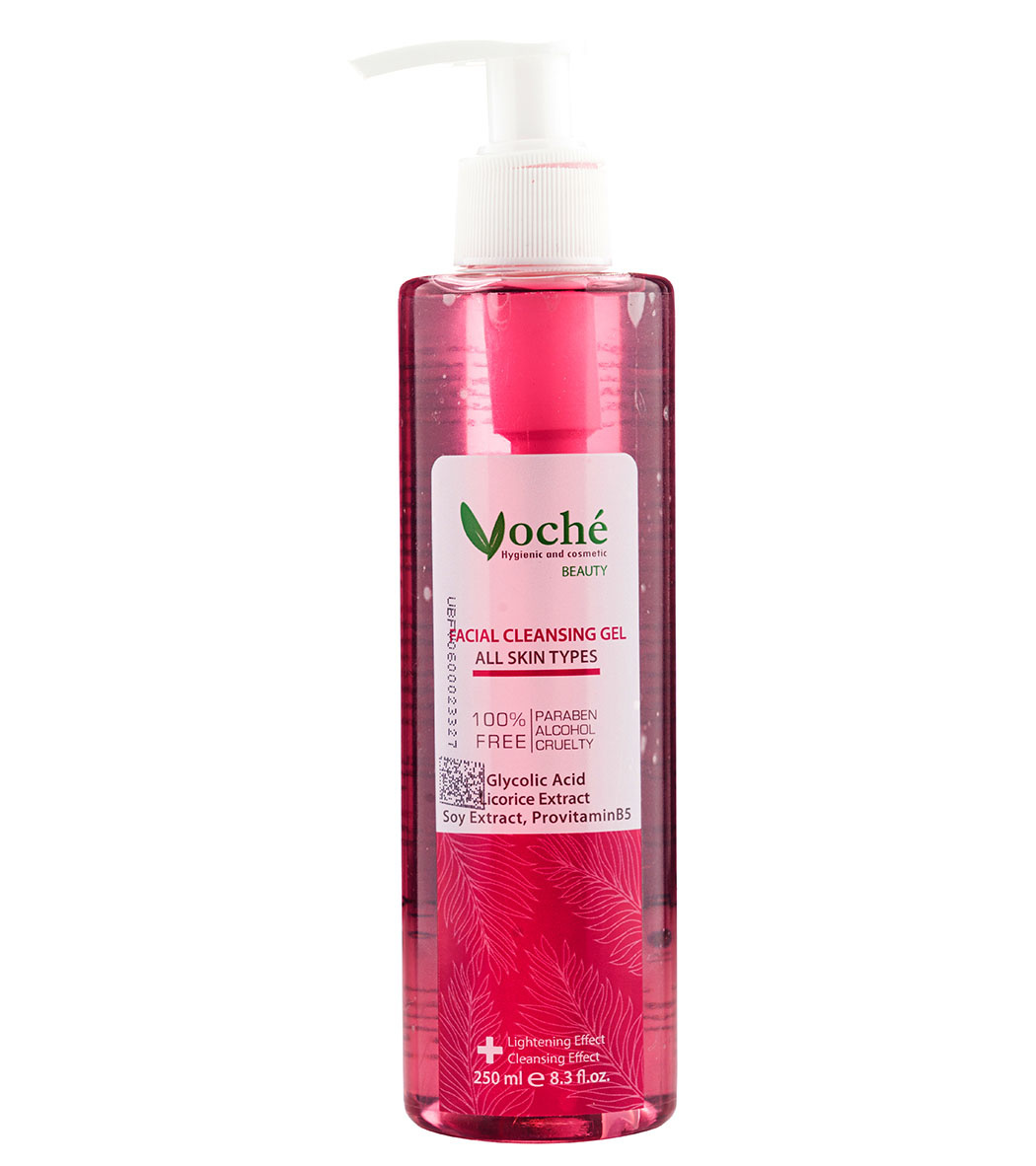 ژل شستشوی صورت مناسب انواع پوست حجم 250 میلی لیتر Voche All Skin Types Facial Wash Gel 250ml