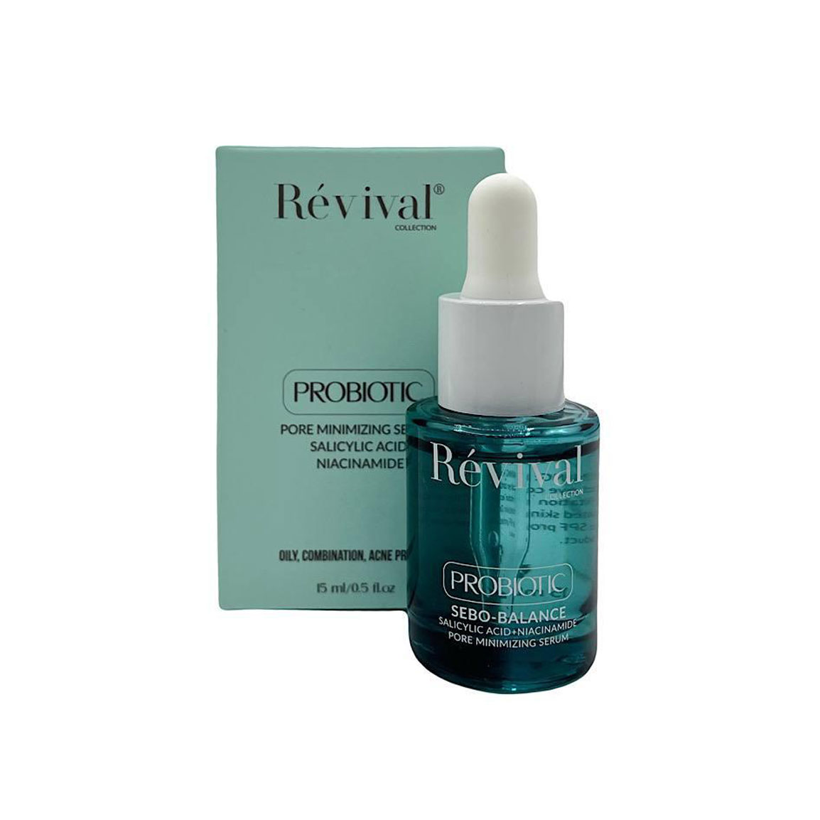 سرم جمع کننده منافذ باز پوست 15میل Revival Probiotic Pore Minimizing Serum 15ml
