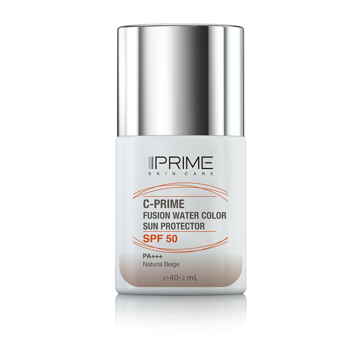 ضد آفتاب فلوئیدی رنگی با SPF50 دارای ویتامین C حجم 40میلی لیتر Prime Fusion Water Color Sun Protector SPF50
