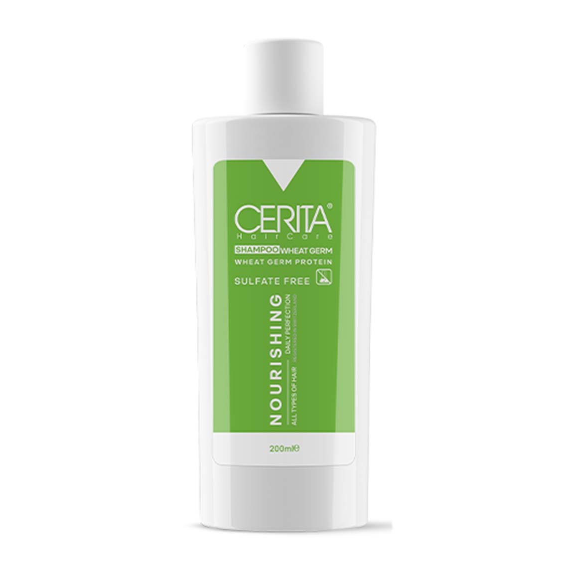 شامپو سولفات فری جوانه گندم 200میل Cerita Anti Hair Loss Shampoo Wheat Germ 200ml