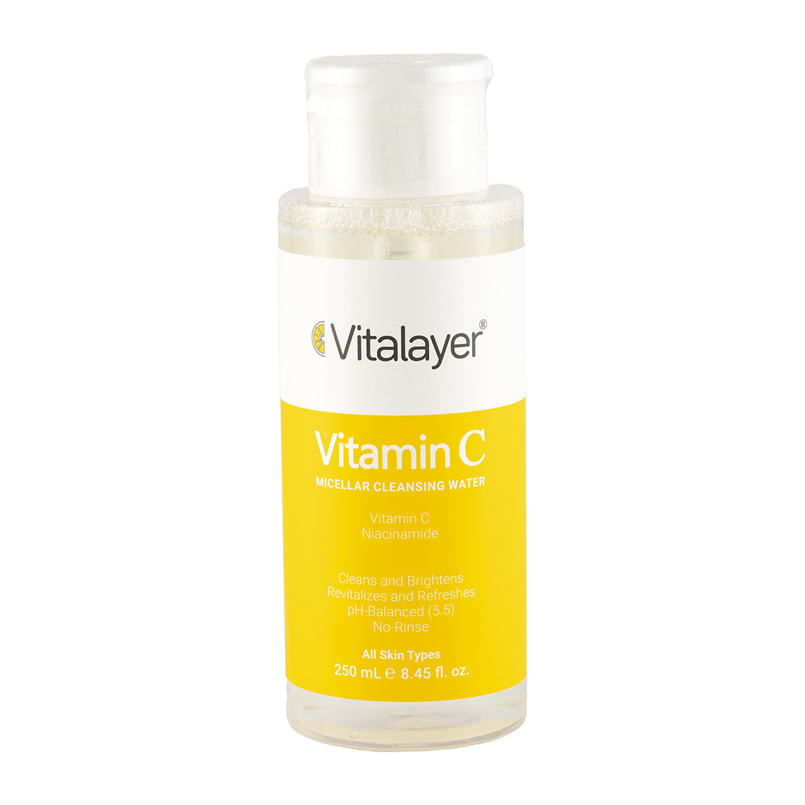 میسلار واتر حاوی ویتامین سی 250میل Vitalayer Vitamin C Micellar Cleansing Water 250ml
