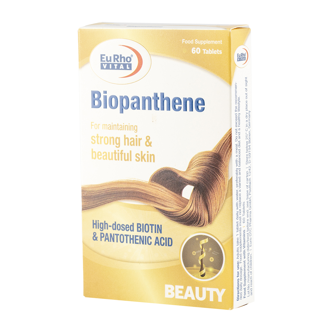 قرص بیوپانتن بسته 60 عددی Eurho Vital Biopanthene 60 Tabs