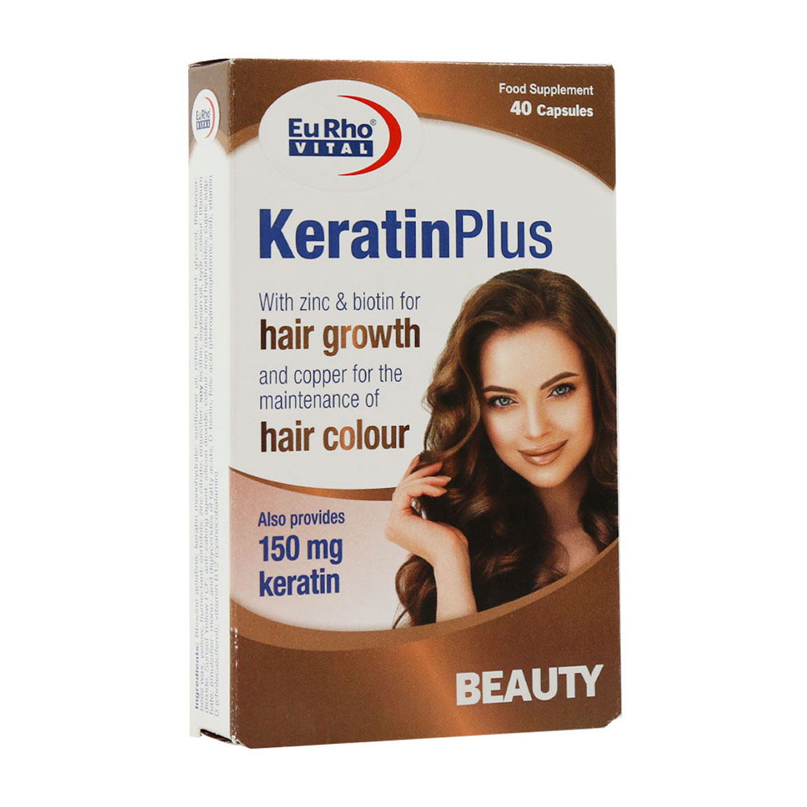 کپسول ژلاتینی نرم کراتین پلاس بسته 40 عدد Eurho vital Keratin Plus 40 Capsules