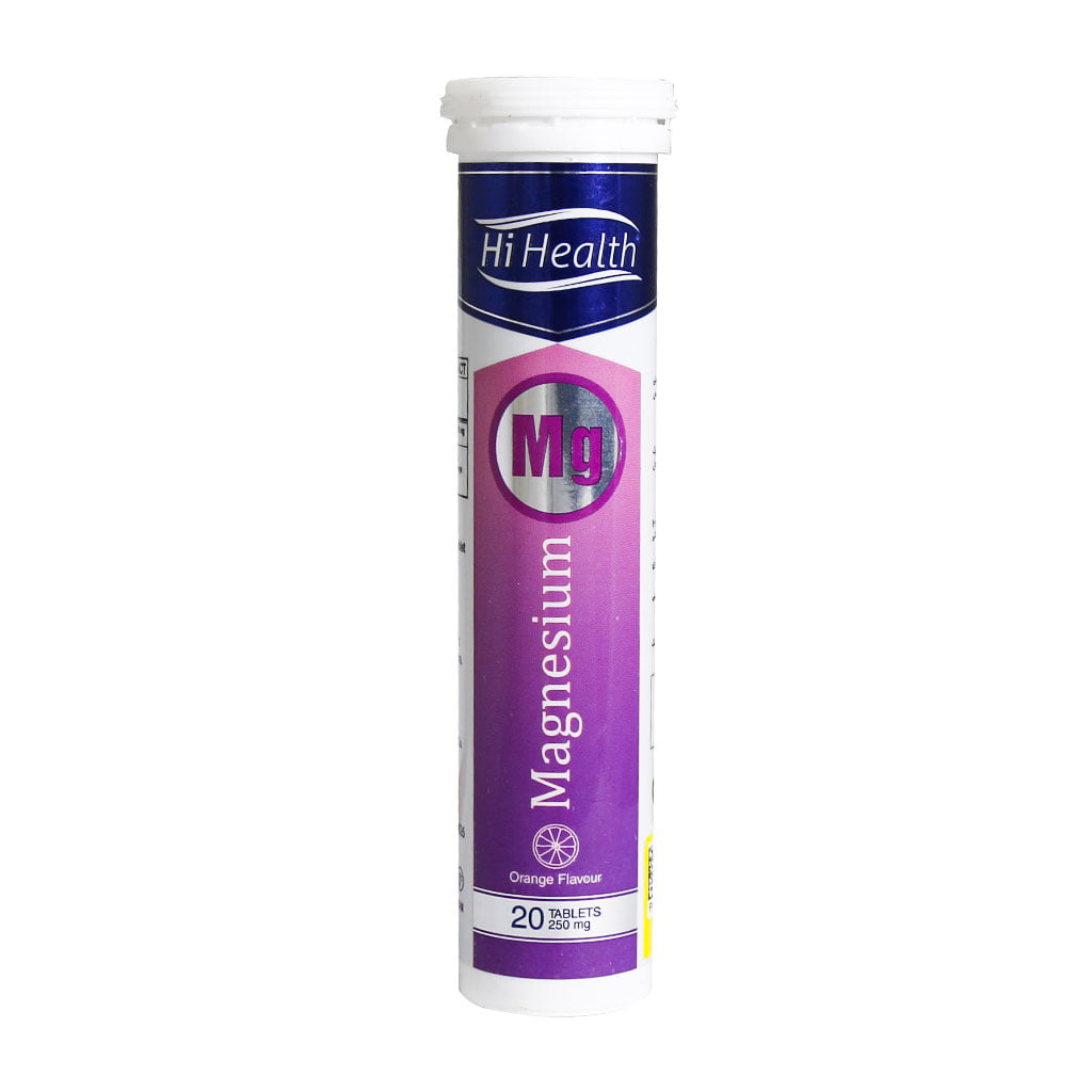 قرص جوشان منیزیم بسته 20 عددی Hi Health Magnesium 20 Tabs