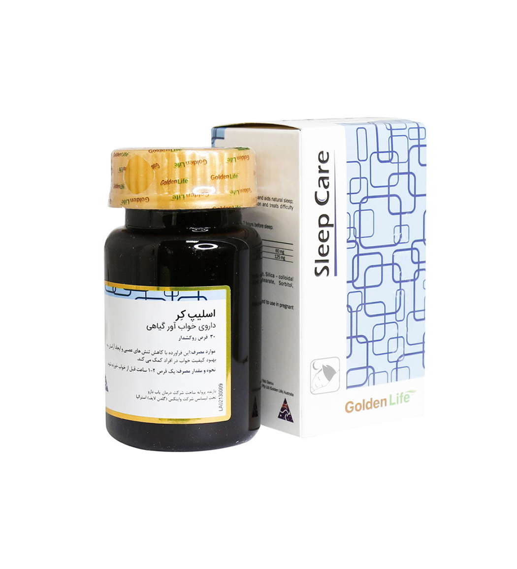 قرص اسلیپ کر بسته 30 عددی Golden Life Sleep Care 30 Tabs