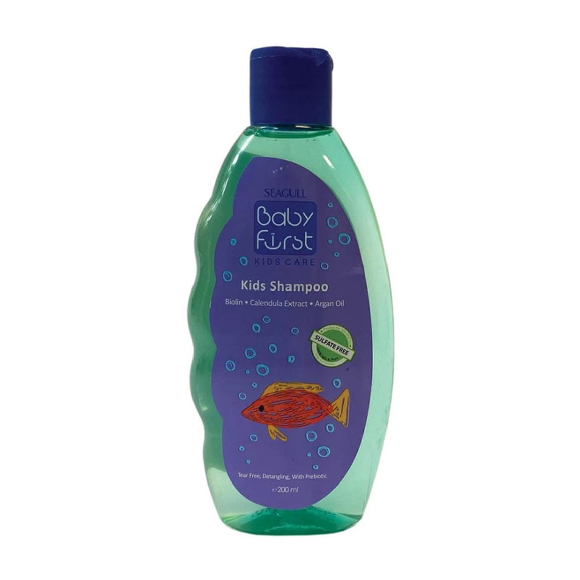شامپو بچه مدل بیبی فرست حاوی عصاره گل همیشه بهار و روغن آرگان حجم 200 میلی لیتر Seagull Baby First Kids Shampoo for Boy 200 ml