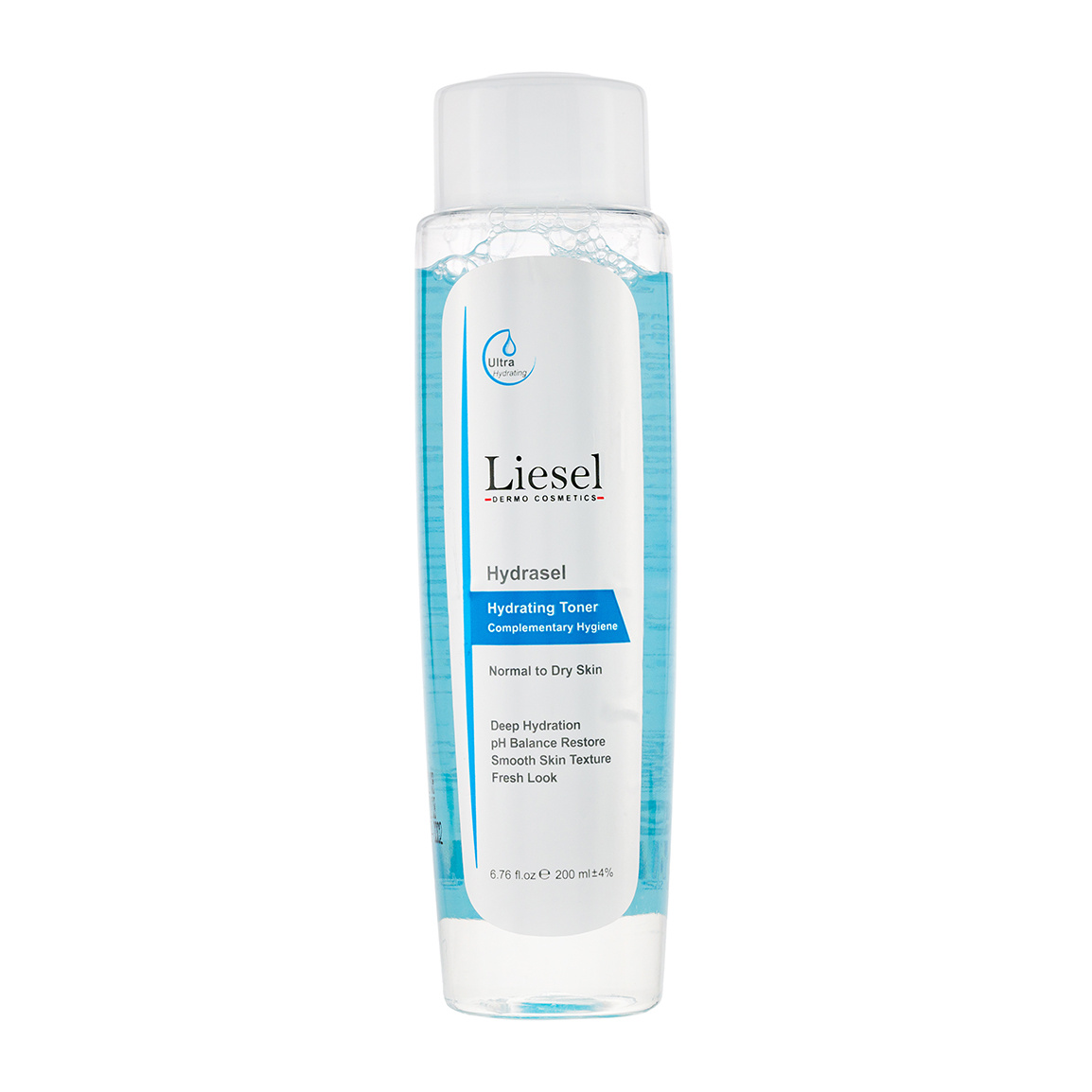 تونر صورت مدل هیدراسل مناسب پوست خشک و نرمال حجم 200 میلی لیتر Liesel Hydrasel Toner 200ml