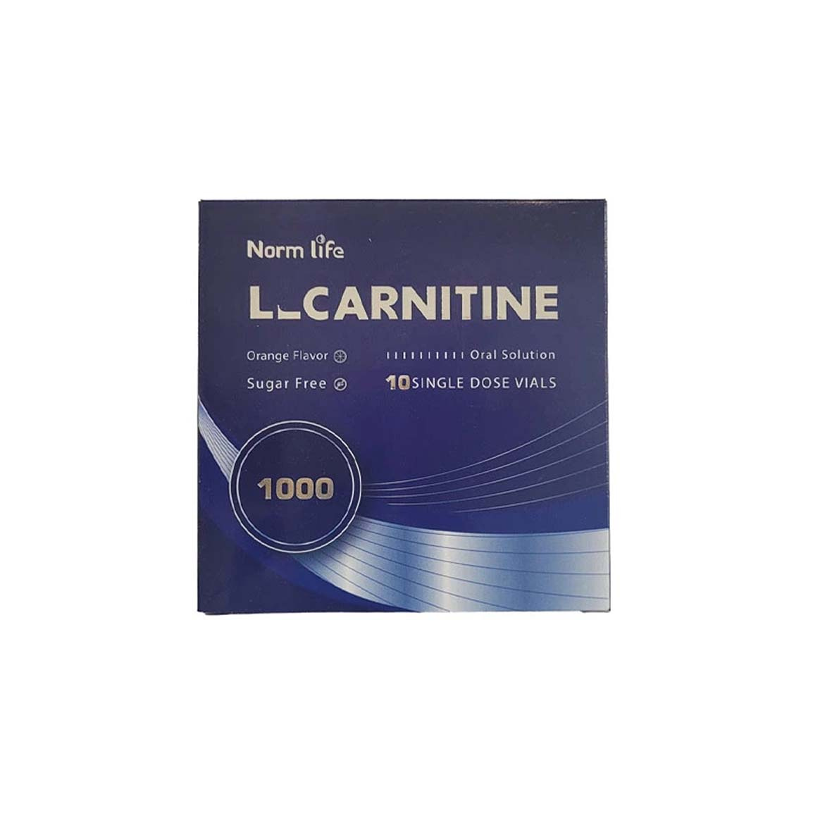 ویال خوراکی ال کارنیتین 1000 میلی گرم با طعم پرتقال بسته 10 عددی