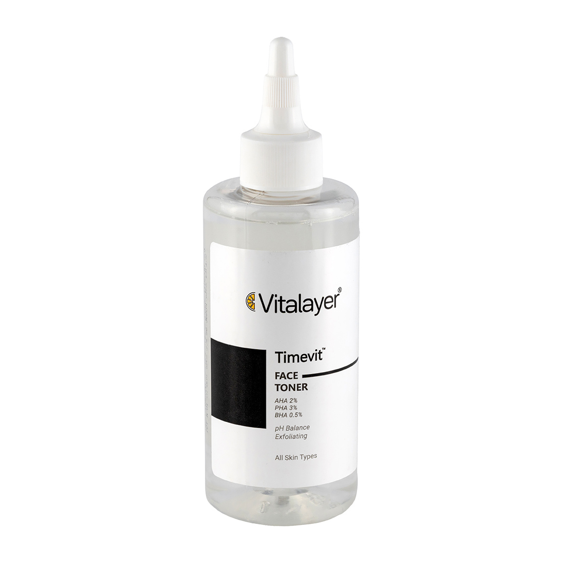تونر صورت مدل Timevit مناسب انواع پوست حجم 200 میلی لیتر Vitalayer Timevit Face Toner For All Skin Types 200 ml
