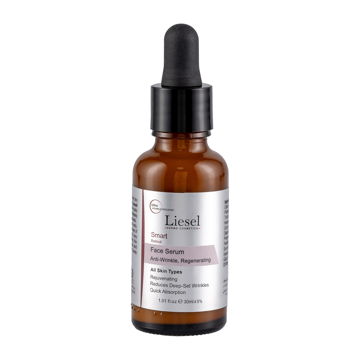 سرم ضد چروک حاوی رتینول حجم 30 میلی لیتر Liesel Retinol Face Serum Anti Wrinkle 30 ml
