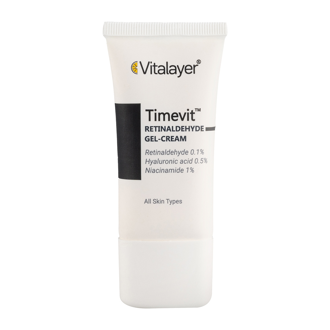 کرم ژل رتینالدئید مدل Timevit حجم 30 میلی لیتر Vitalayer Timevit Retinaldehyde Gel Cream 30 ml
