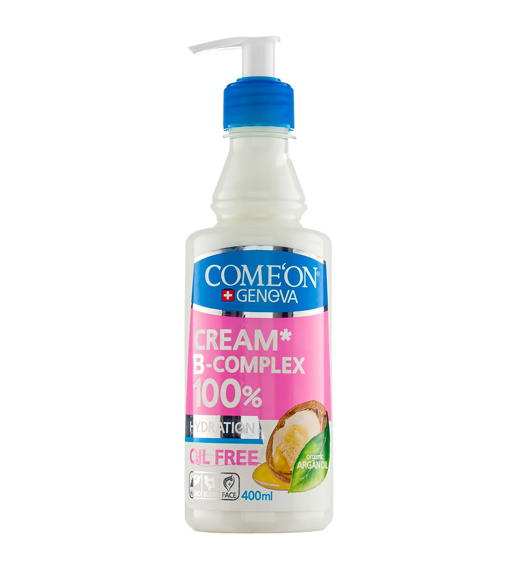 کرم مرطوب کننده بی کمپلکس اویل فری 400میل Comeon Moisturizing Oilfree B Complex Cream