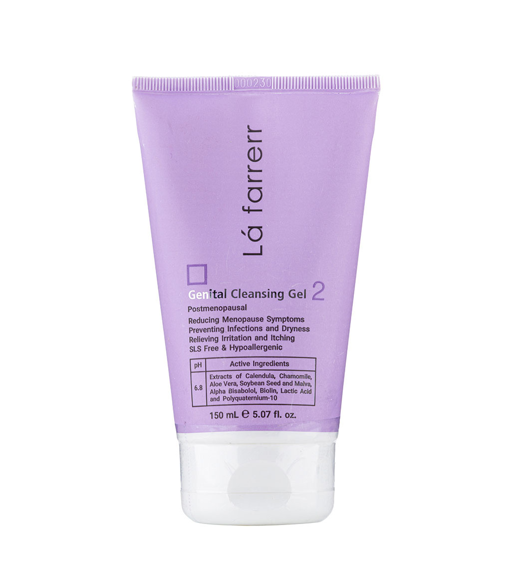 ژل بهداشتی بانوان یائسه تیوپی Lafarrerr Postmenopausal Genital Cleansing Gel