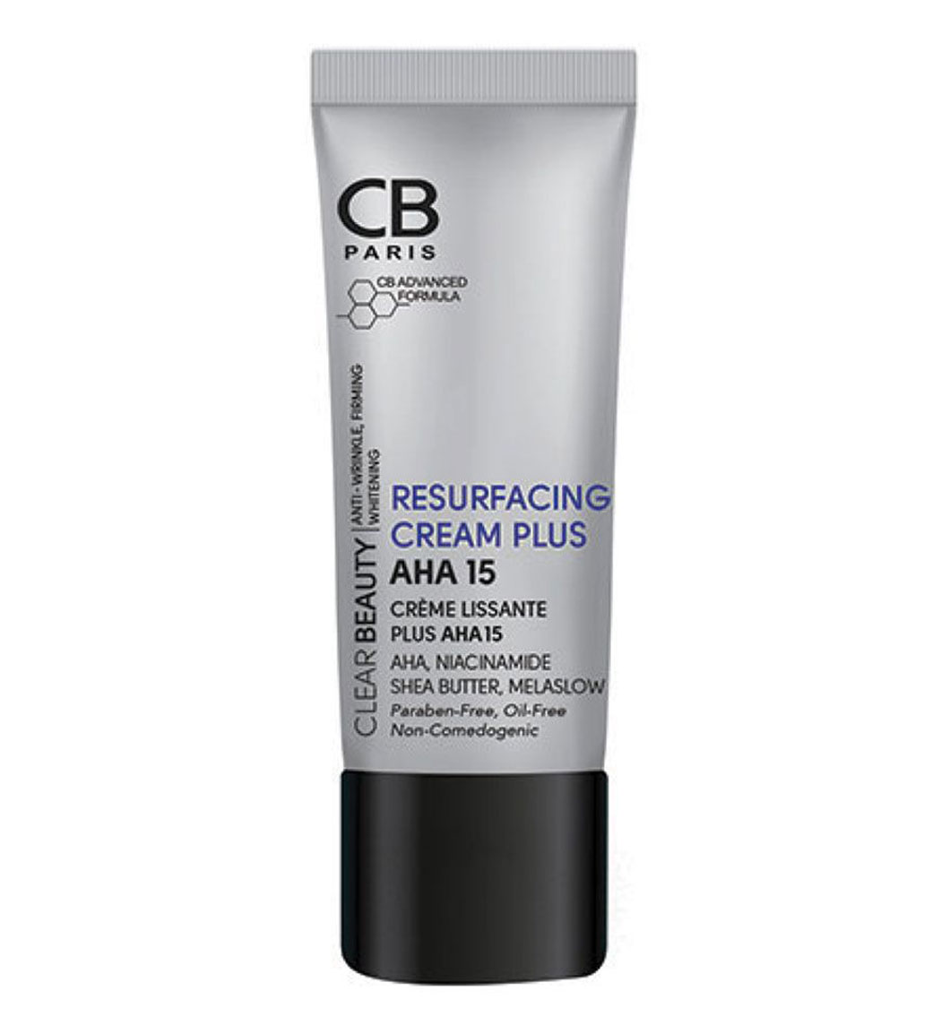 کرم لایه بردار و بازسازی کننده مدل AHA 15 حجم 30میل CB Intense Resrfacing Cream AHA 15
