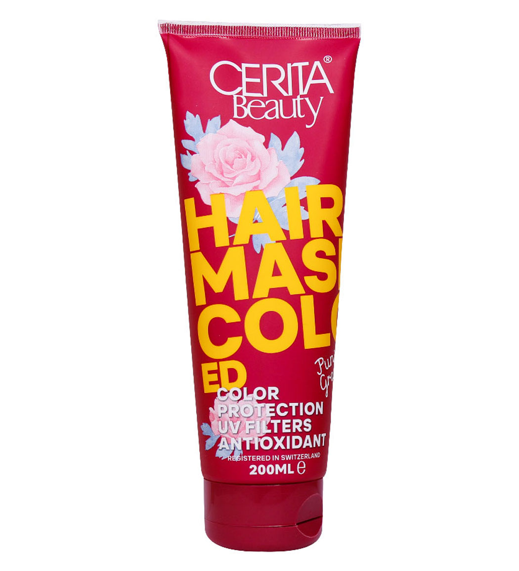 ماسک موهای رنگ شده فاقد سولفات 200میل Cerita Beauty Hair Mask For Colored Hair 200ml
