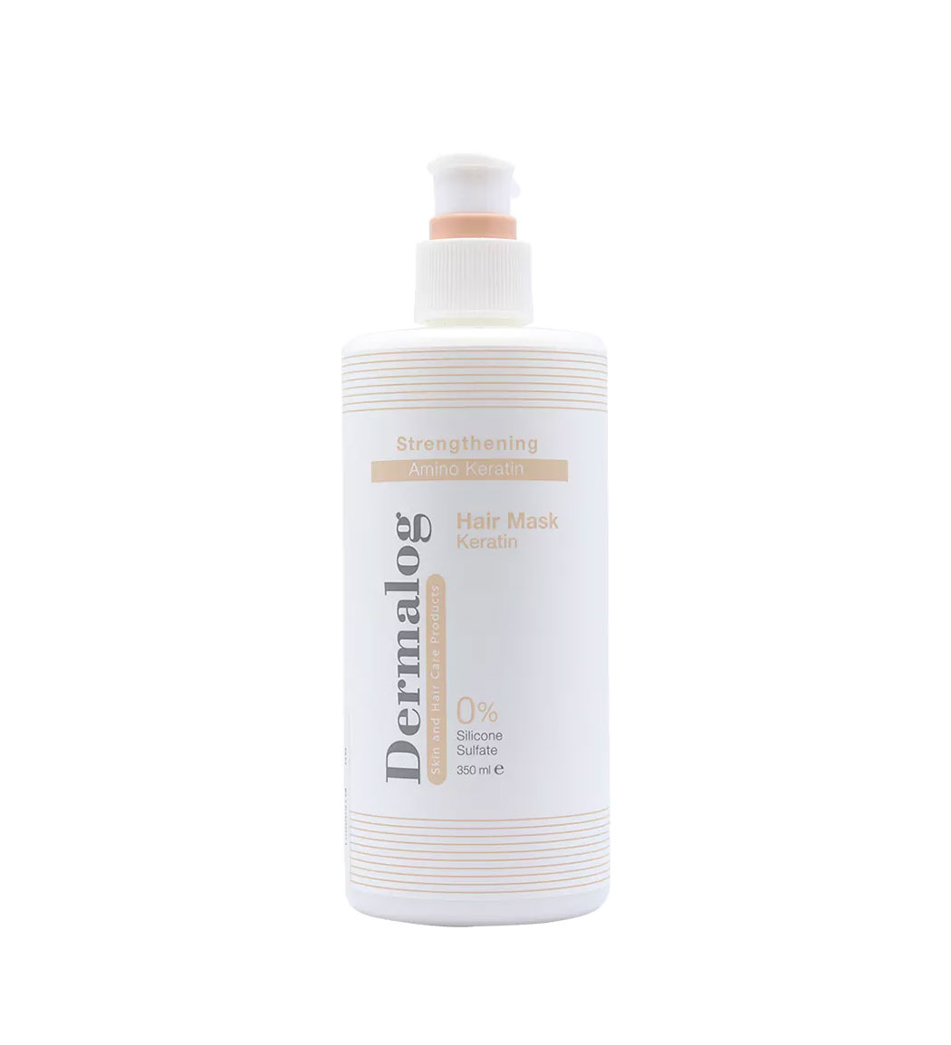 ماسک مو کراتین حاوی روغن آرگان 350میل Dermalog Keratin Hair Mask With Argan Oil 350ml