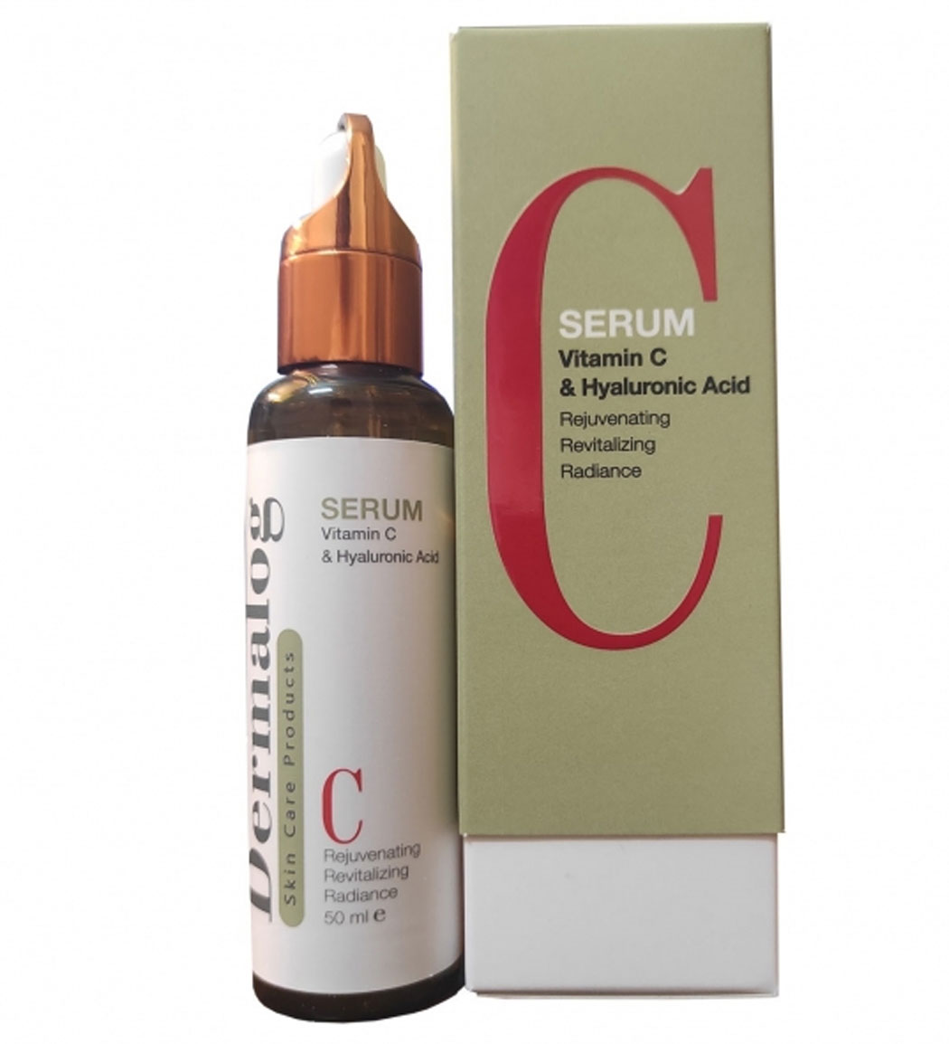 سرم صورت حاوی ویتامین C حجم 50میل Dermalog Vitamin C And Hyaluronic Acid Serum 50ml