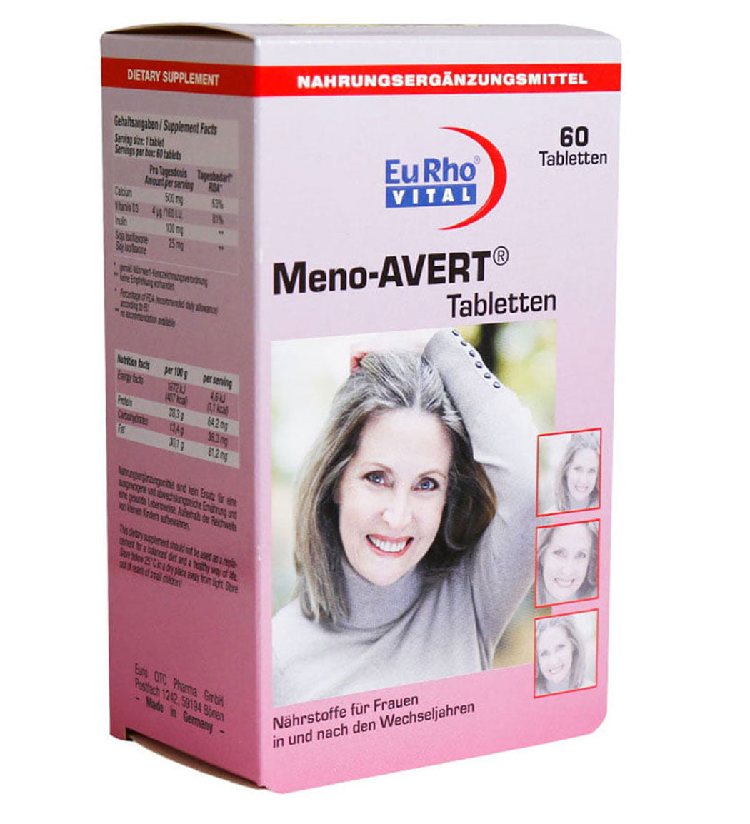 قرص منو اورت بسته 60 عددی Eurho Vita Meno Avert