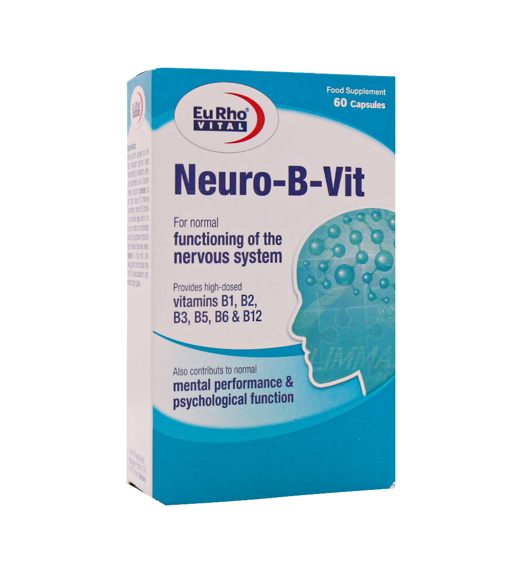 کپسول Neuro B Vit بسته 60 عددی Eurhovital Neuro B Vit 60 Caps