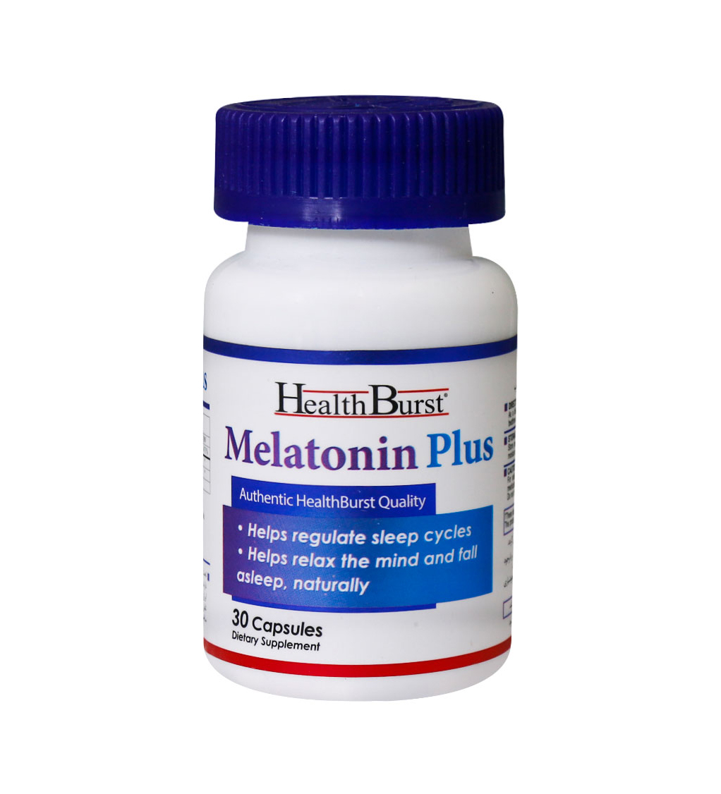 کپسول Melatonin Plus بسته 30 عددی Health Burst Melatonin Plus 30 Capsules