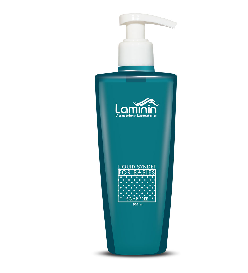 کرم ژل پاک کننده پوست کودکان LAMININ LIQUID SYNDET FOR BABY