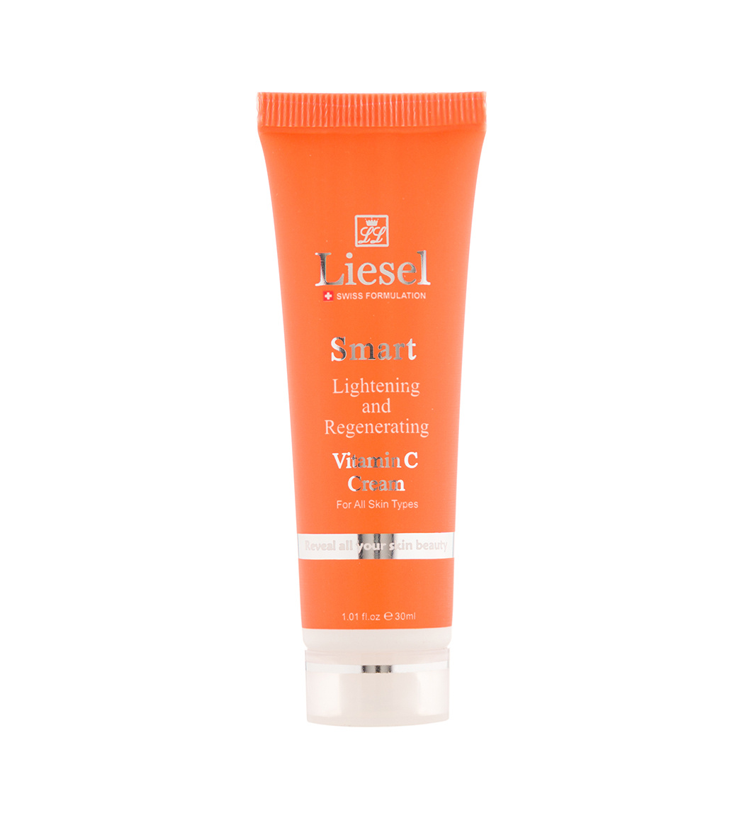 کرم روشن کننده اسمارت حاوی ویتامین سی 30میل Liesel Lightening And Regenerating Cream Smart 30ml