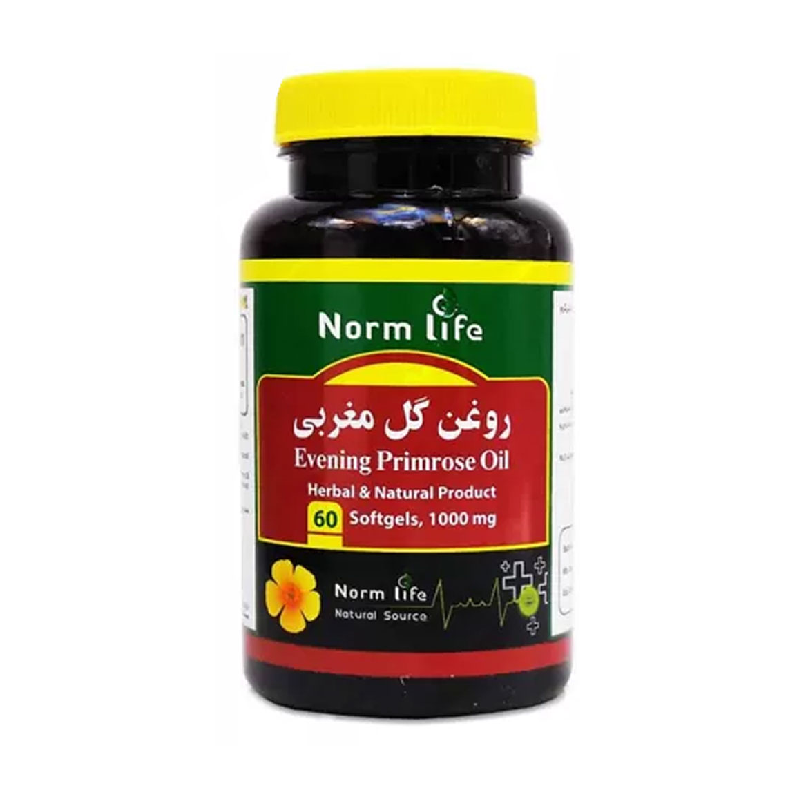 سافت ژل ایوینینگ پرایم رز اویل (روغن گل مغربی)  بسته 60 عددی Norm life Evening Primrose Oil 60 Caps