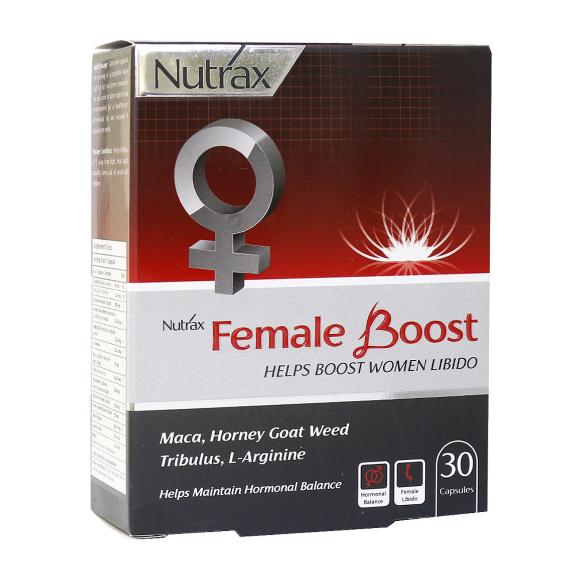 کپسول فیمیل بوست بسته 30 عددی Nutrax Female Boost 30 Caps