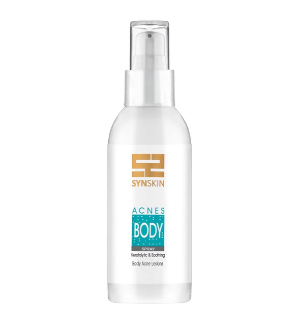 اسپری بدن مدل Acnes حجم 120 میلی لیتر Syn Skin Acnes body lesions spray 120 ml