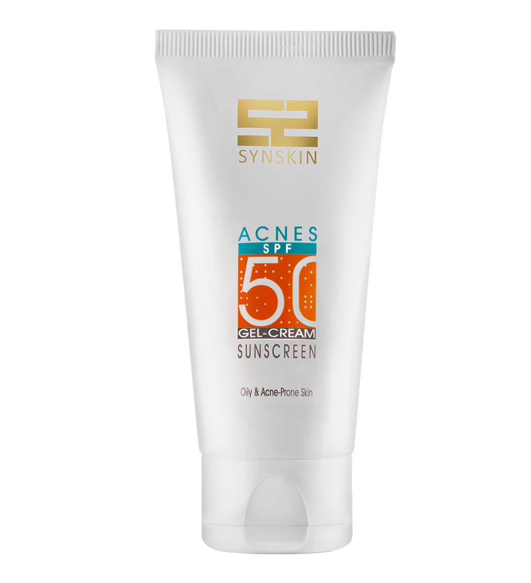 کرم ژل ضد آفتاب ضدآکنه اکنس حجم 50 میل Syn Skin acnes Sunscreen Gel Cream Spf50