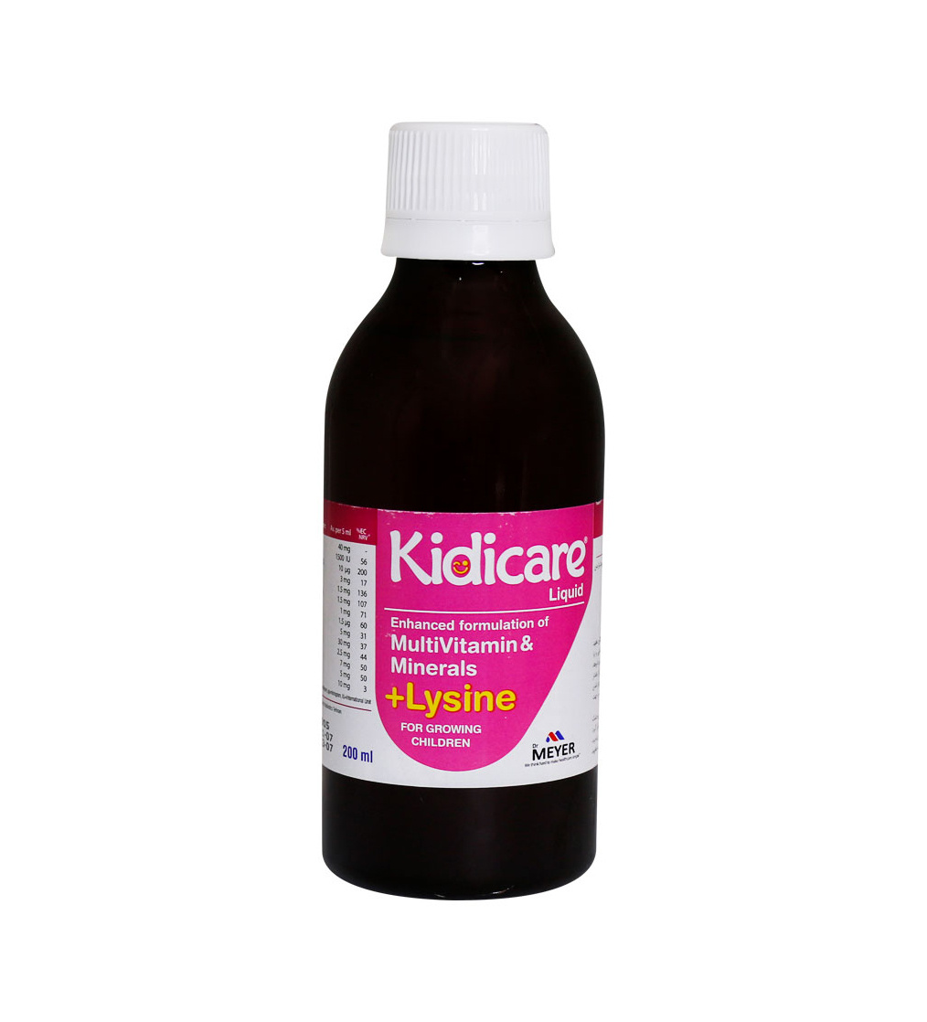 شربت کیدی کر حجم 200 میلی لیتر Vitabiotics Kidicare Syrup 200 ml