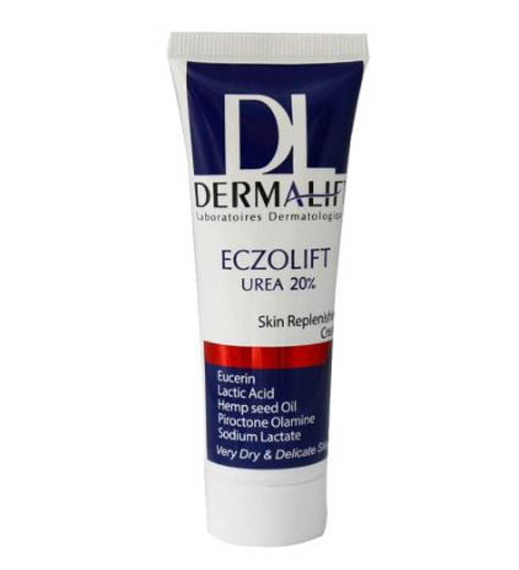 کرم مرطوب کننده و نرم کننده حاوی اوره و اوسرین 20 درصد 40میل Dermalift Eczolift With 20 Percent Urea Intensive Moisturizing Cream 50ml