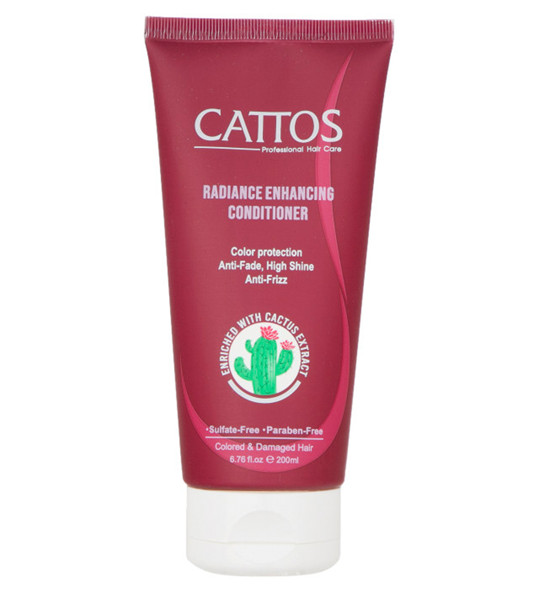 نرم کننده مناسب موهای رنگ شده 200میل Cattos Radiance Enhancing Conditioner 200ml