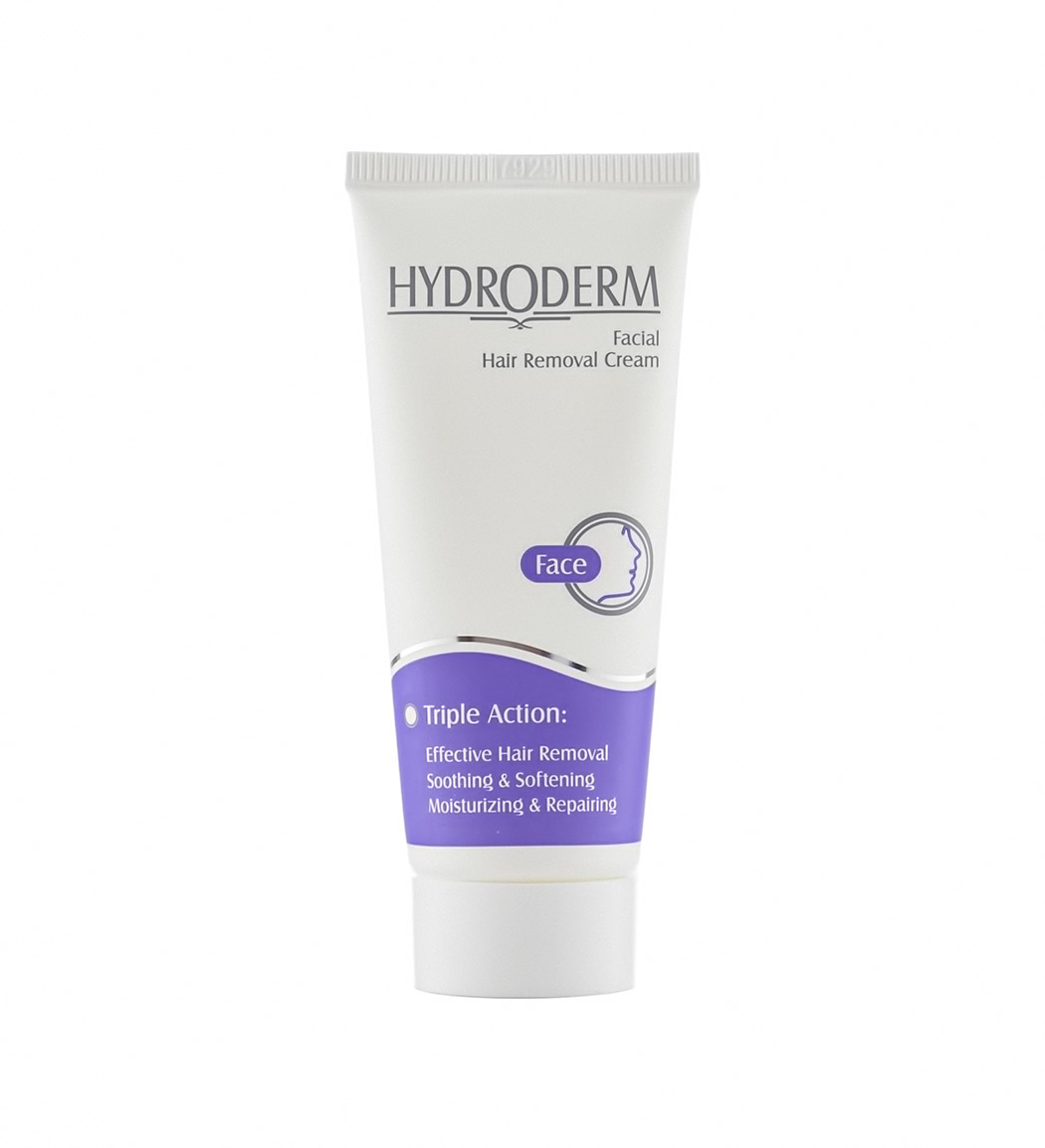 کرم موبر صورت حاوی آلوئه ورا و گلیسیرین 40میل Hydroderm Facial Hair Removal Cream