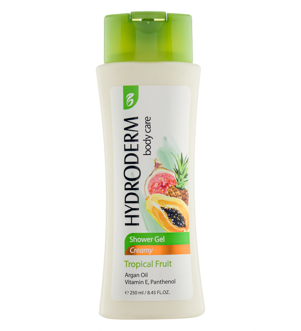 شامپو بدن کرمی با رایحه میوه های استوایی 250 میل Hydroderm Creamy Body Wash 250ml