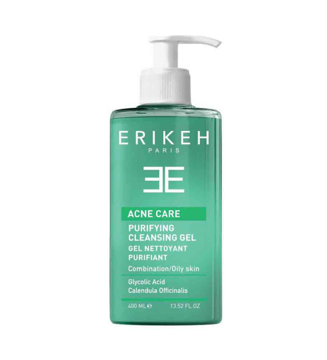 ژل پاک کننده و کنترل کننده چربی پوست پمپی 400میل Erikeh Purifying Cleansing Gel 400ml