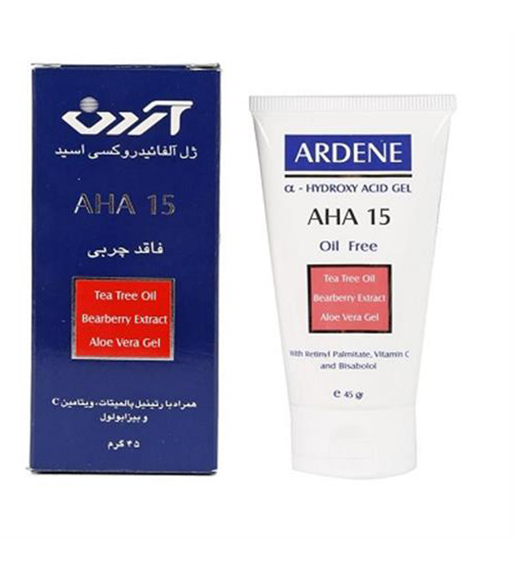 ژل آلفا هیدروکسی اسید 15 درصد 45گرم Ardene AHA 15 Gel