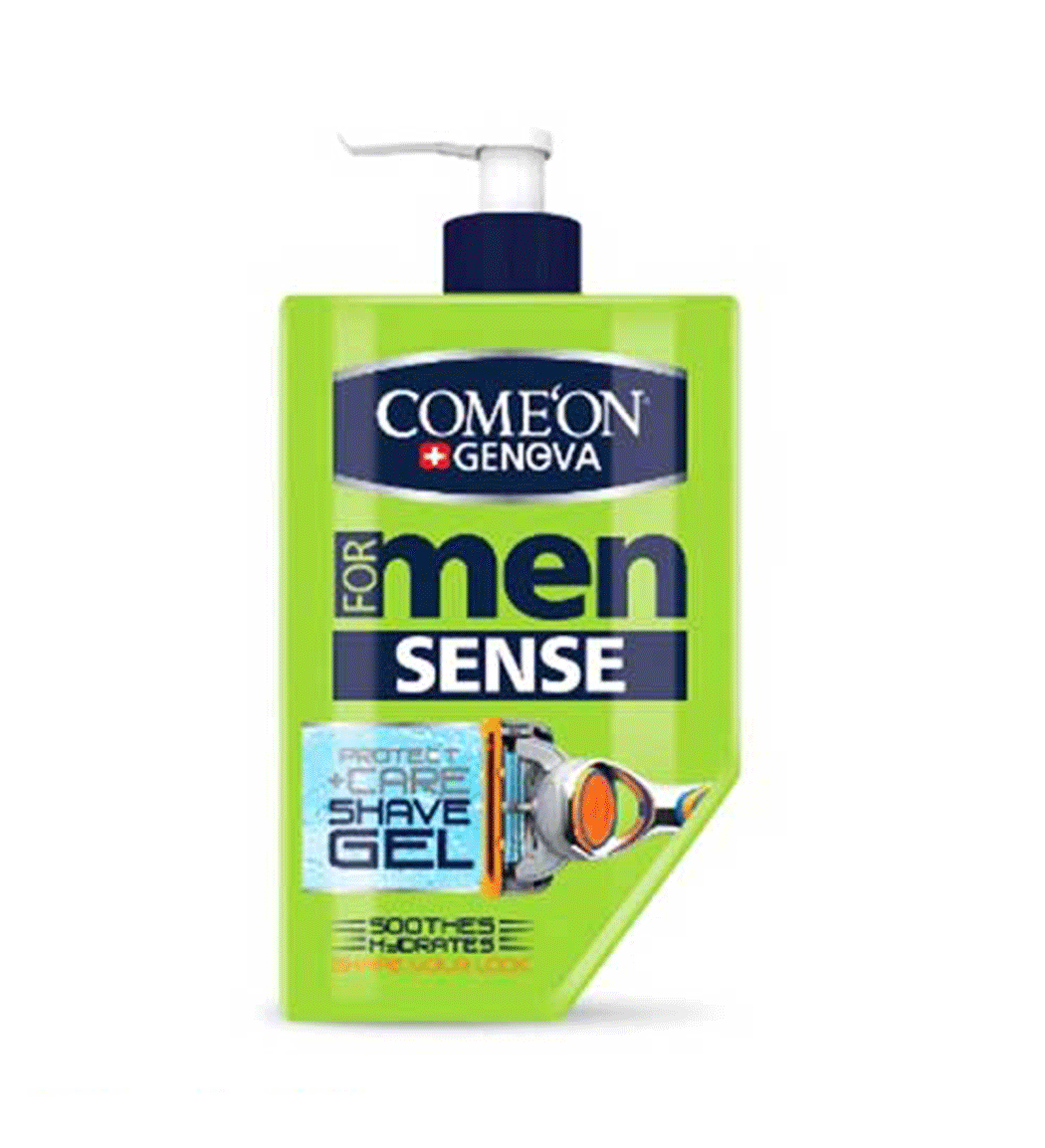 ژل اصلاح مردانه مدل Sense حجم 260میل Comeon Shave Gel Sense For Men 260ml